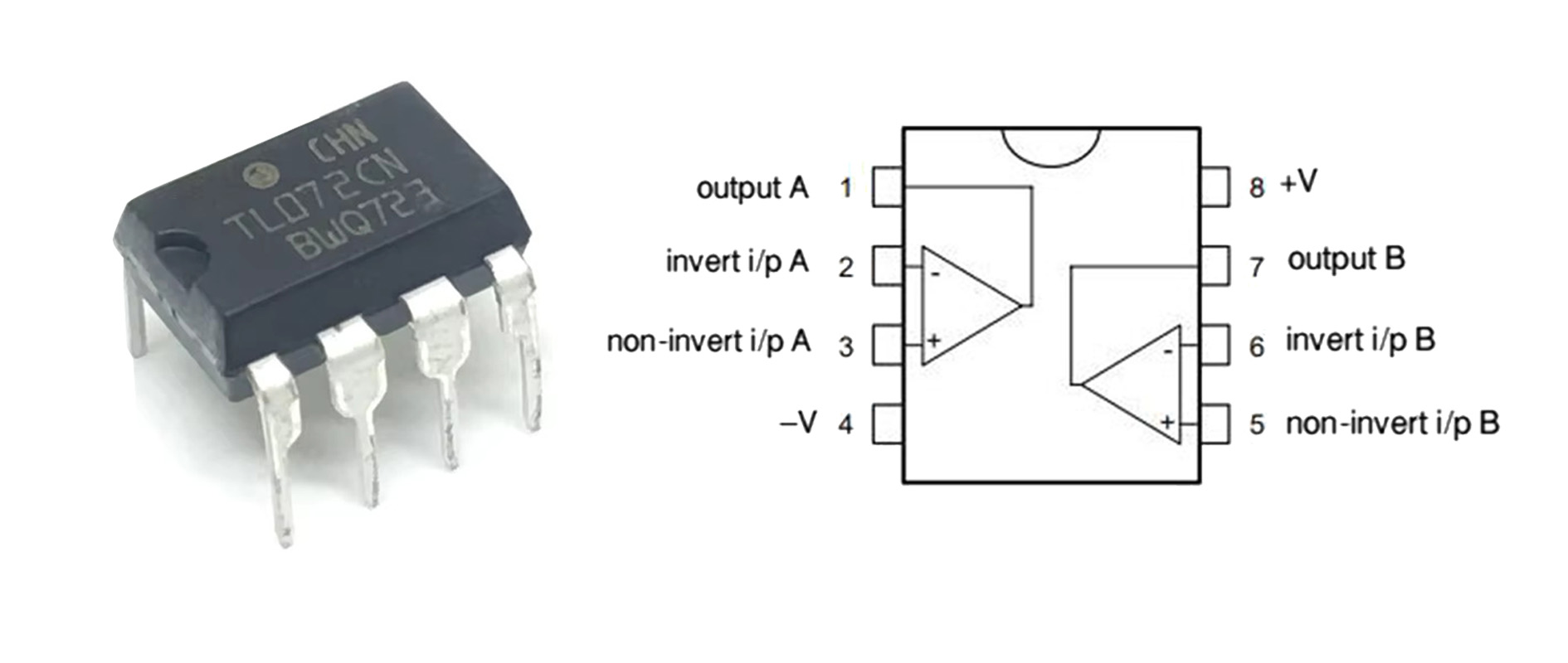 TL072 Pinout